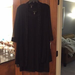 Women’s black two piece dress